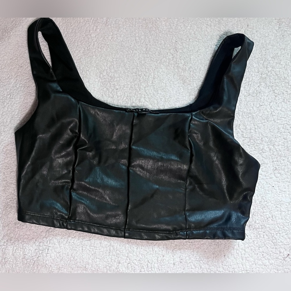 leatherette top black medium